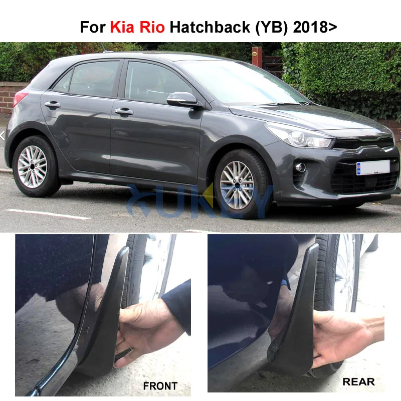 Комплект литых автомобильных брызговиков для Kia Rio 2017 2018 2019 YB хэтчбек брызговики