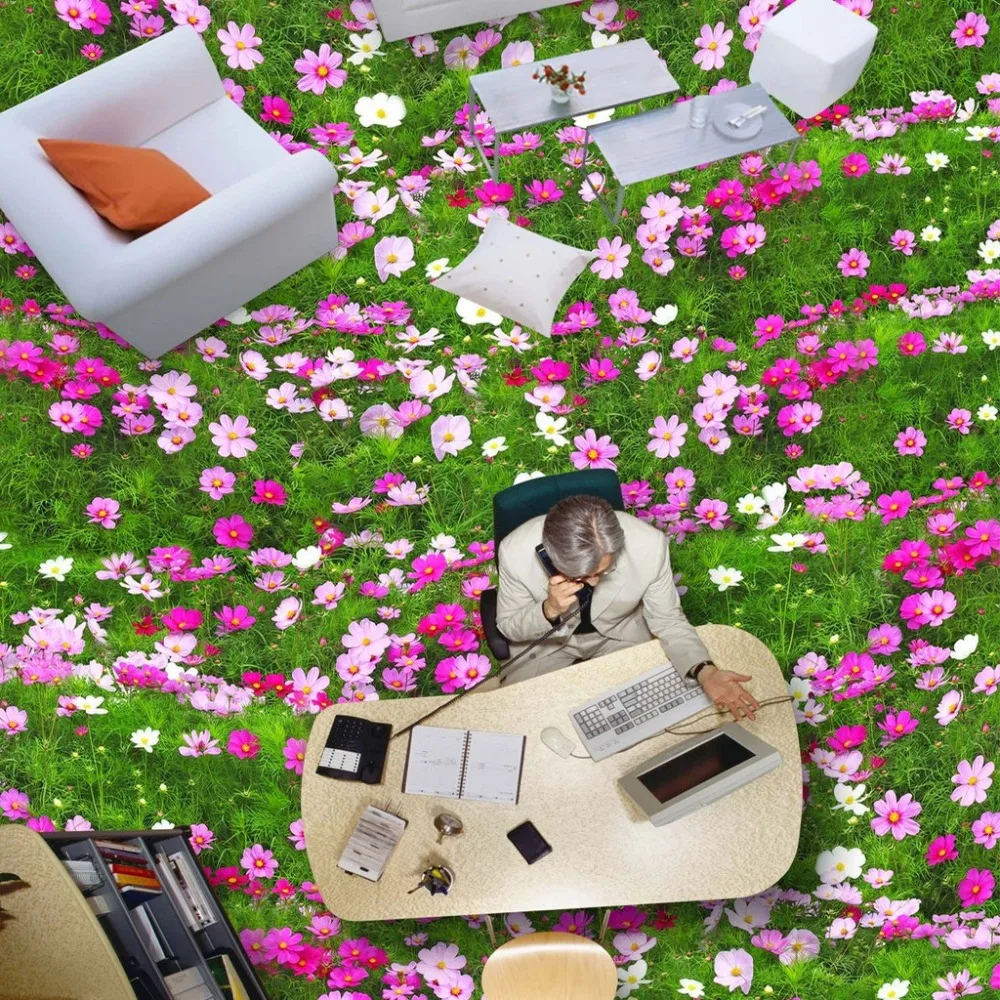 3D обои для гостиной спальни ванной Нескользящие водонепроницаемые|floor wallpaper|3d floor