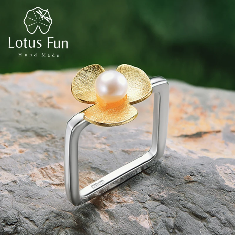 Lotus Fun Настоящее серебро 925 пробы ювелирное изделие натуральная ручная работа