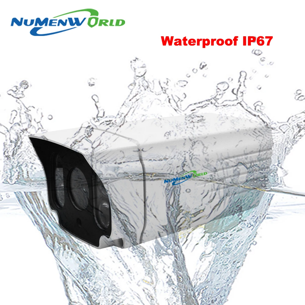 

Numenworld H.265 Best IP camera 2MP/3MP/5MP network CCTV security camera with 4 array LED support audio in waterproof