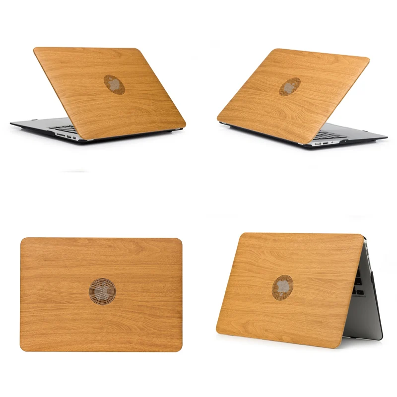 Чехол для ноутбука с натуральным деревом для Apple MacBook Air Pro retina 11 12 13 15 для mac book Pro 13,3 15,4 дюймов с сенсорной панелью
