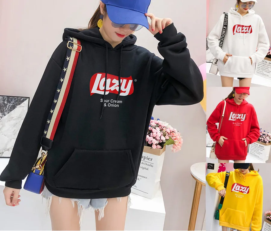 Новое повседневное пальто в стиле Харадзюку С буквенным принтом зимний флисовый