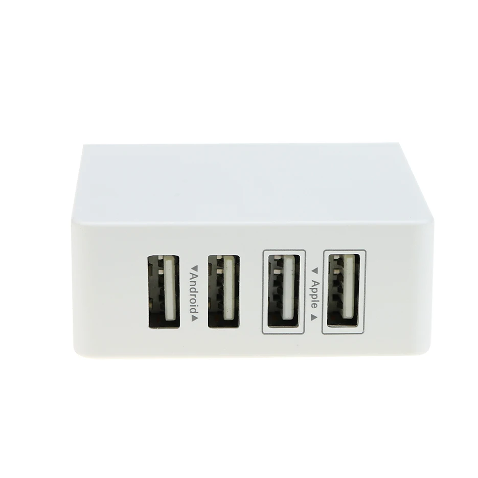 PowerPort 4 USB зарядное устройство 2A PowerIQ для телефона 5 V/7.2A EU US быстрая мульти зарядная