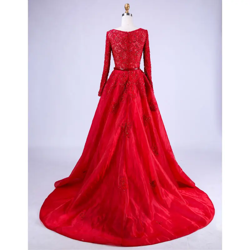 Женское вечернее платье с длинным рукавом Finove элегантное кружевное бальное