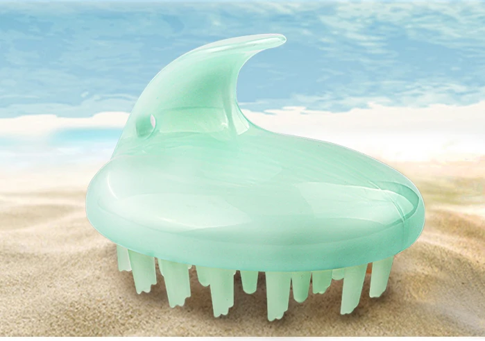 Шампунь артефакт силиконовый для мойки щетка очистки кожи головы Массажная