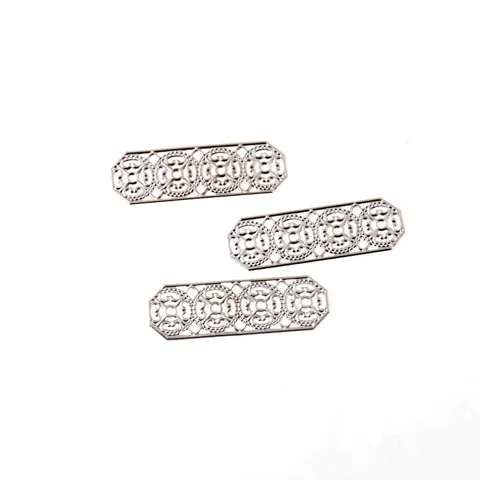 Филигранные соединители для украшений, 25 шт., бронза/золото/серебро