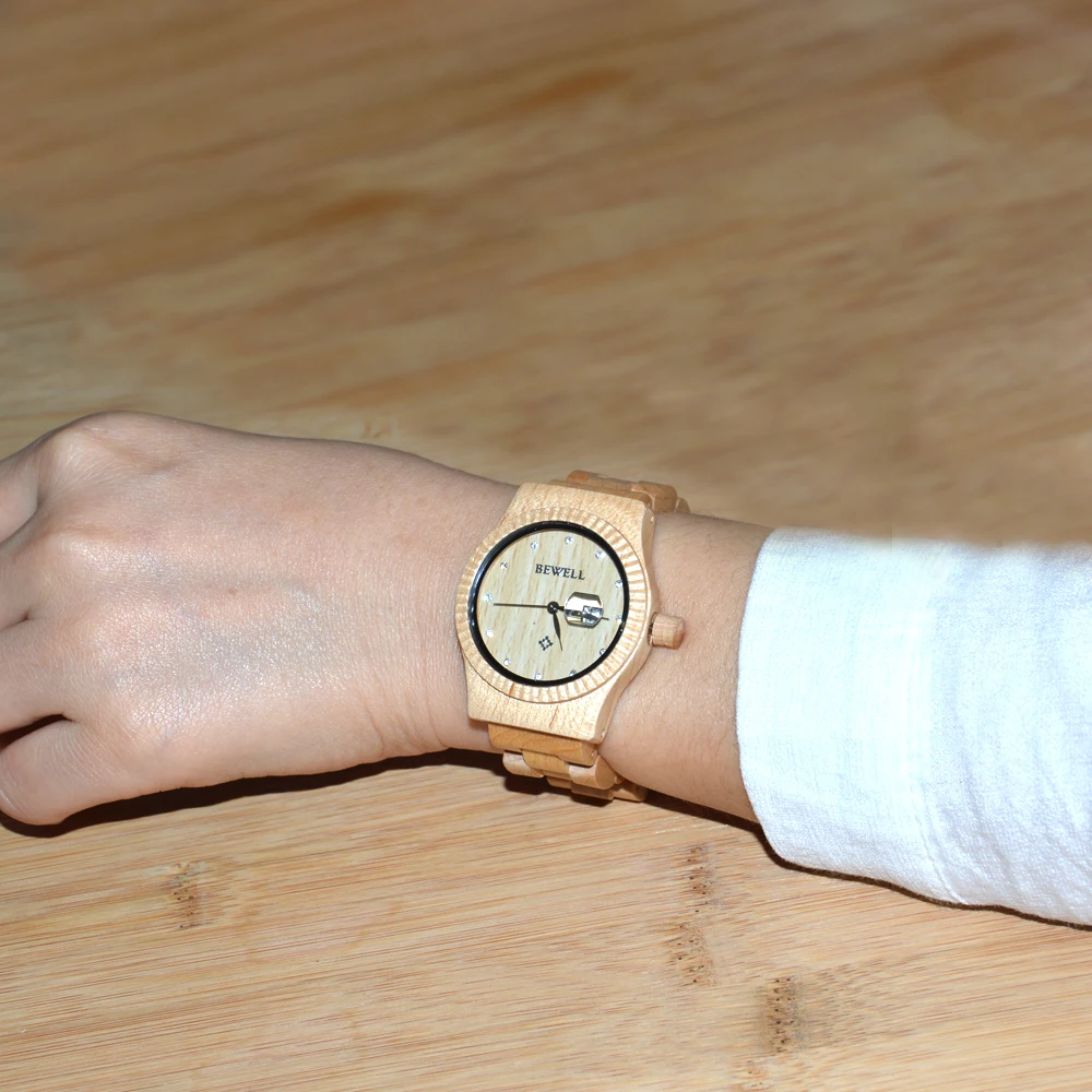 BEWELL оригинальные деревянные часы унисекс Для мужчин женщин мода часовой бренд
