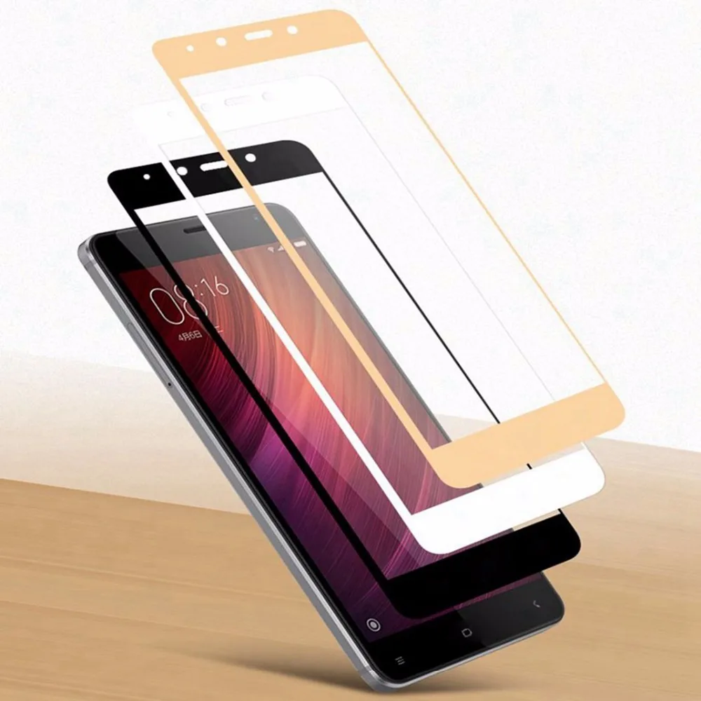 Закаленное стекло с полным покрытием для Xiaomi Redmi Note 4X 4 глобальная версия 2.5D