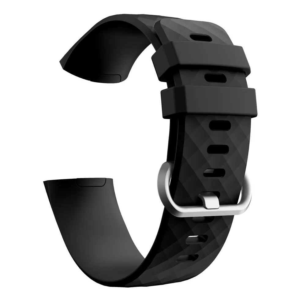 Спортивные силиконовые ремешки для часов Fitbit Charge 3 мужские и женские