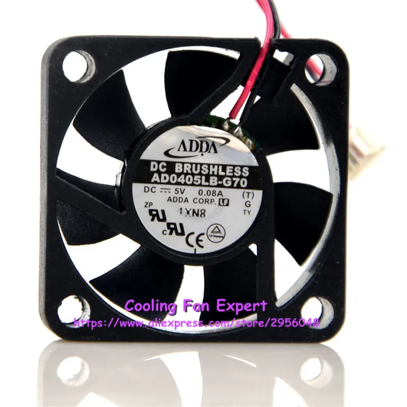 Adda AD0405LB G70 DC 5V 0.08A 0 4 W 4200RPM 4010 40*40*10 мм 2 провода см двойной шарикоподшипник