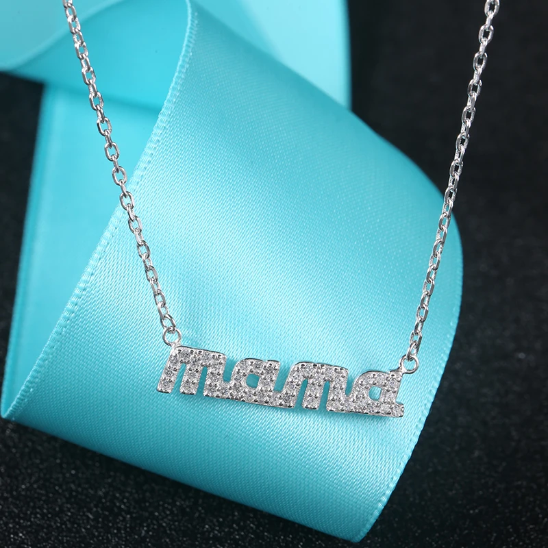 Женское ожерелье из серебра 100% пробы с фианитом|necklace india|jewelry directjewelry personalized necklaces |