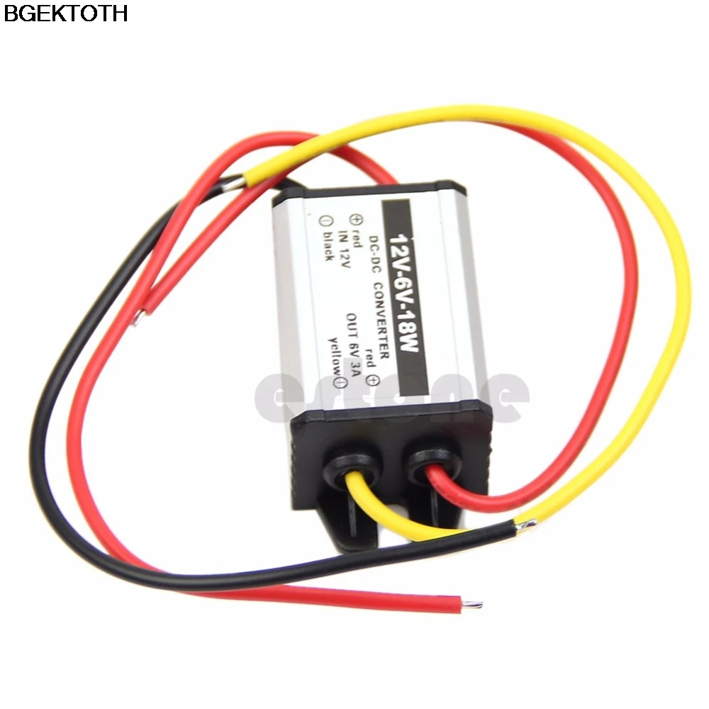 

Waterproof DC to DC buck Converter 12V to 6V 18W Power Supply Module