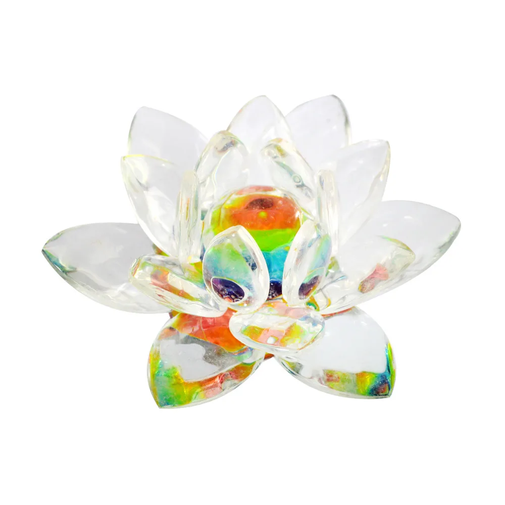 

Feng Shui Good Clear Charm Crystal lotus X9013