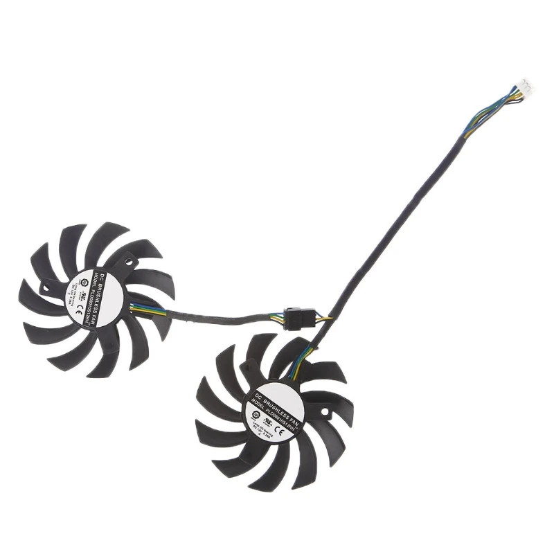 1 комплект/2 шт. высокое качество 75 мм 4 Pin PLD08010S12HH DC12V 0.35A кулер для MSI GTX видеокарты