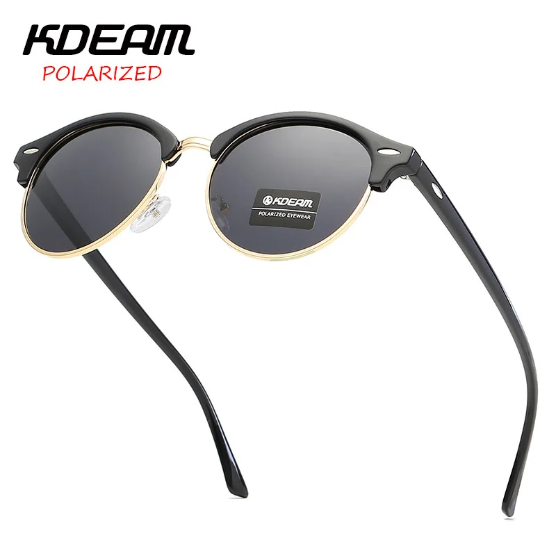 Модные солнцезащитные очки для мужчин и женщин KDEAM TAC LensTop Роскошные брендовые