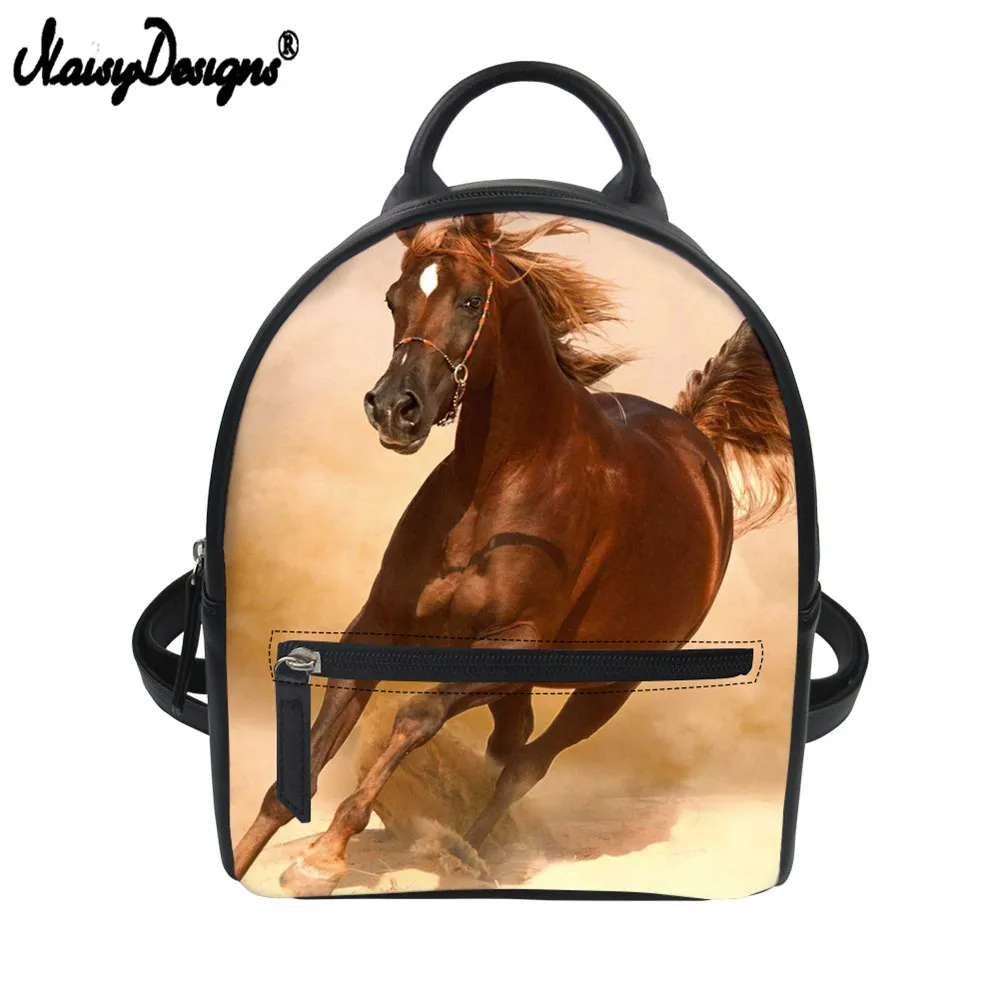 Женский рюкзак из искусственной кожи Noisydesigns Маленький модный школьный Mochila Feminina