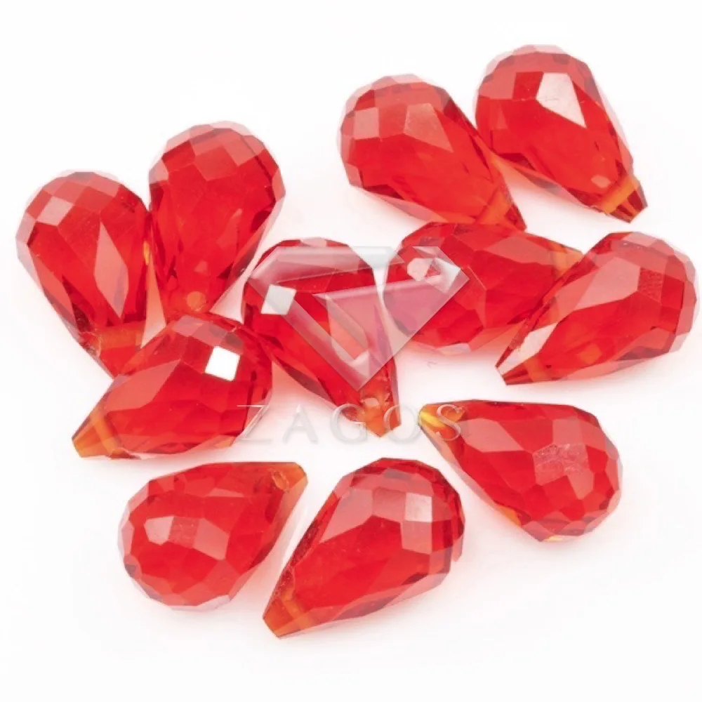 10 шт. Кристалл 12x8 мм слеза бусины рукоделие Создание ювелирных изделий для