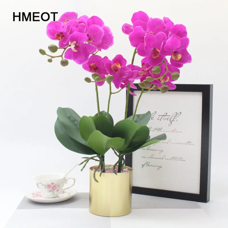 HMEOT 1 шт./компл. с раковиной 58 см Искусственный цветок реальный на ощупь латекс 2