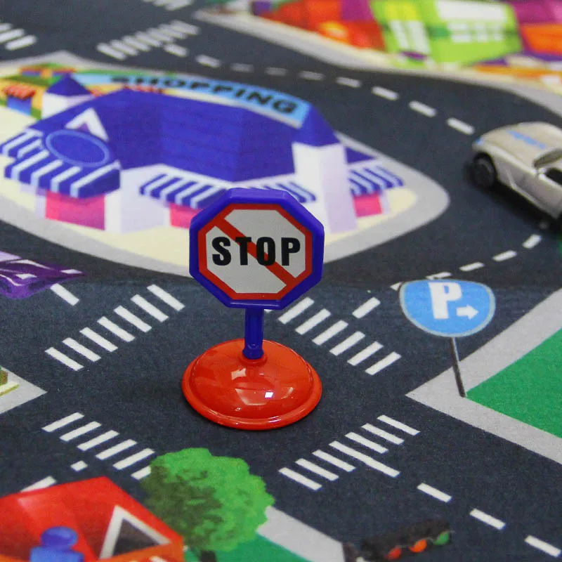 Nashan play mat пазл коврик tapis jeux voiture enfant jeu хлопок пазлы ковер для машинок дети детский