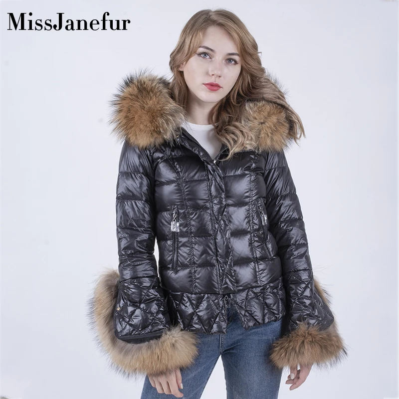 Real Fur Coat Natural Fox Fur Collar 2019 Winter Jacket Women Loose Short Down Coat White Duck Down Jacket Thick Warm Down Parka enlarge