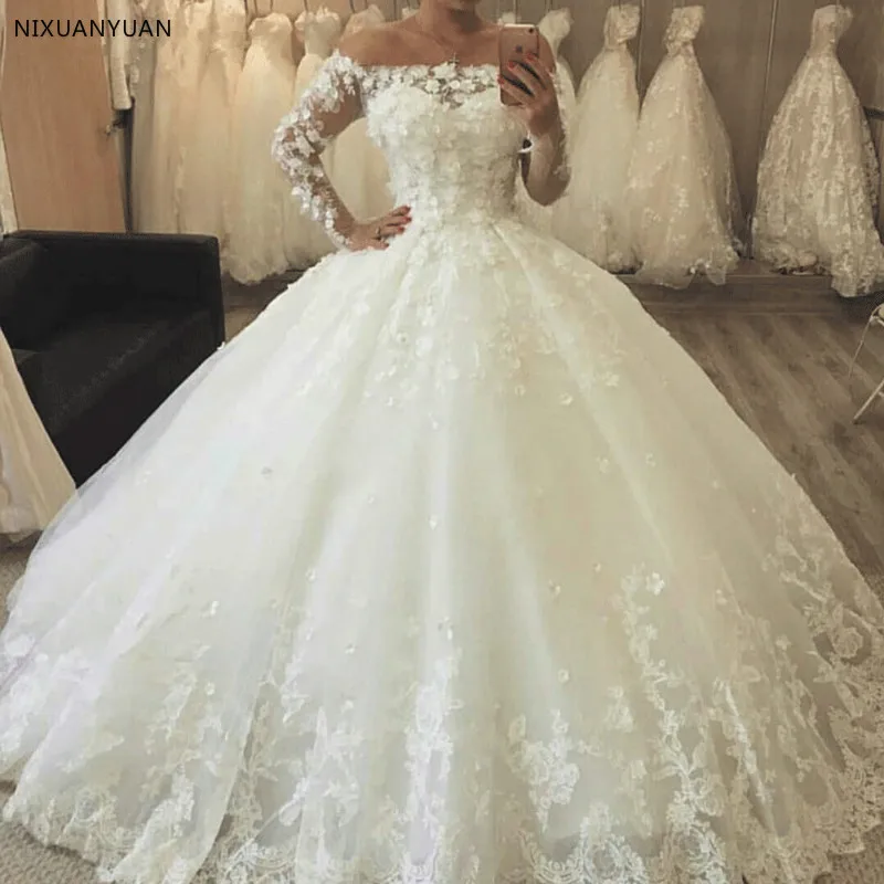 

Plus Size Ball Gown Wedding Dresses 2023 Sashes Beading Luxury Vestido De Novia Bride Dresses Wedding Gown Court Train
