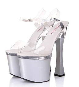 Летние модные прозрачные CD сандалии с ремешком на щиколотке большие размеры: 34–44