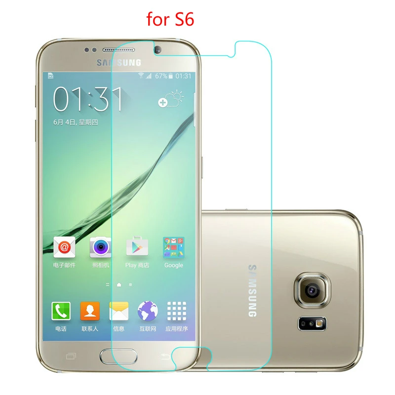 Закаленное Стекло Для Galaxy S6 9 H Премиум Настоящее Протектор Экрана Фильм гвардии