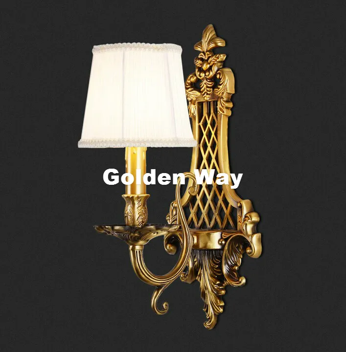 Настенный светильник D190mm H410mm классический бронзовый цвет внешний для отеля с