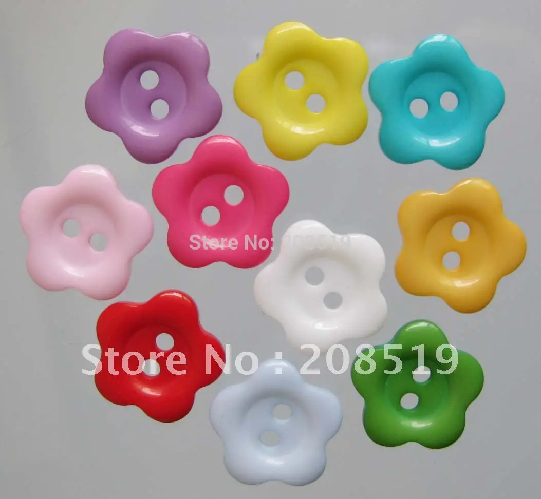 

NB0059 разноцветные цветочные кнопки смешанные 200 шт 2 отверстия 15 мм кнопки для ремесла аксессуары для скрапбукинга