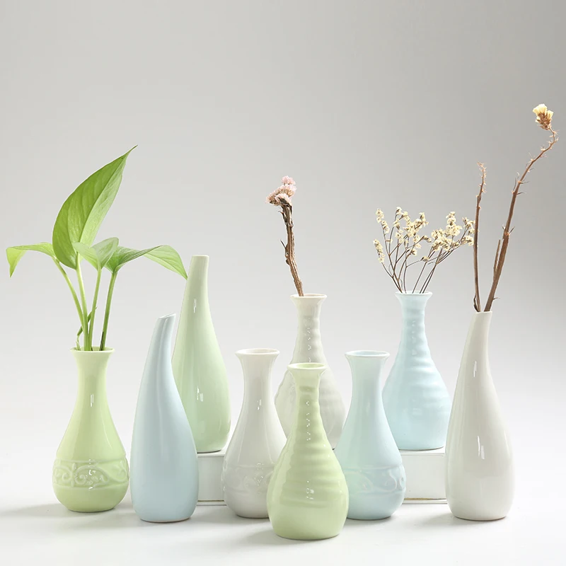 

Classic Ceramic Vase Modern Fashion Ceramic Flower Vase Home Decoration Tabletop Flower Vase Wedding Decor 3 colors Flower Vases