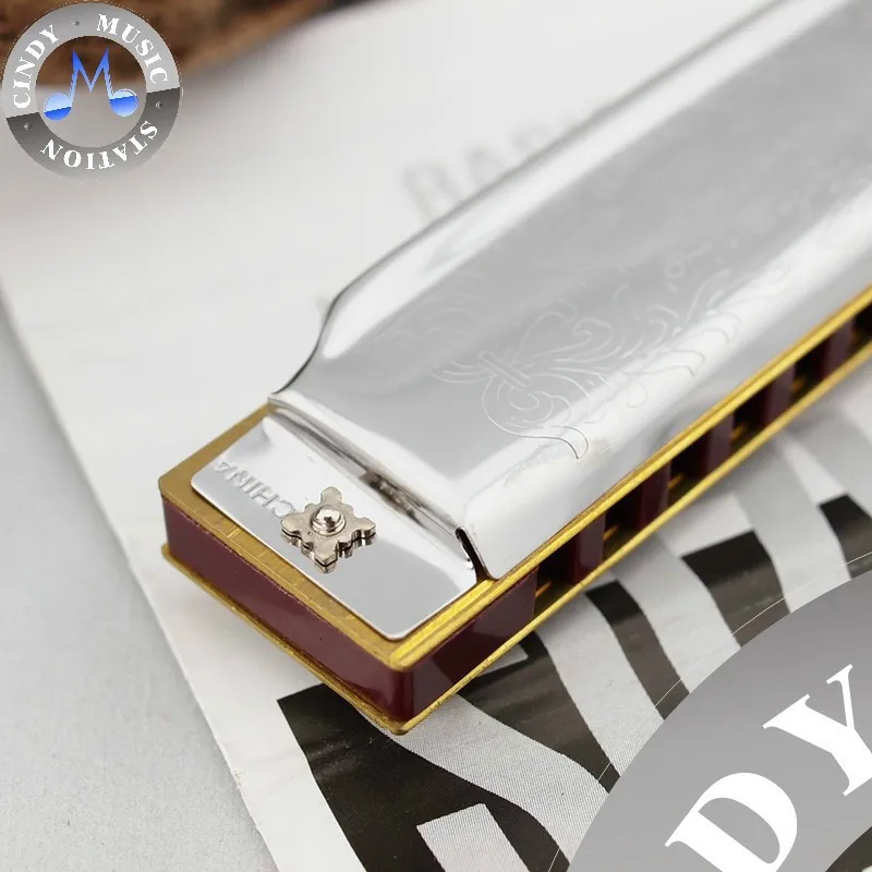 Новый Серебряный Народный мастер диатоническая Гармоника 10 отверстий Блюз (7