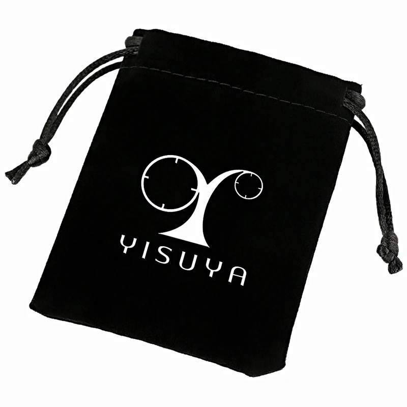 

YISUYA Black Smooth Quartz Pocket Watch Gift Set Steampunk with Fob Chain Necklace Box