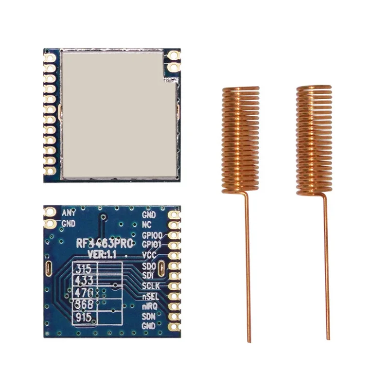 2 шт. RF4463PRO + антенна Si4463 100 мВт 20dBm 1 5 км корпус передатчика и приемника rf модуль