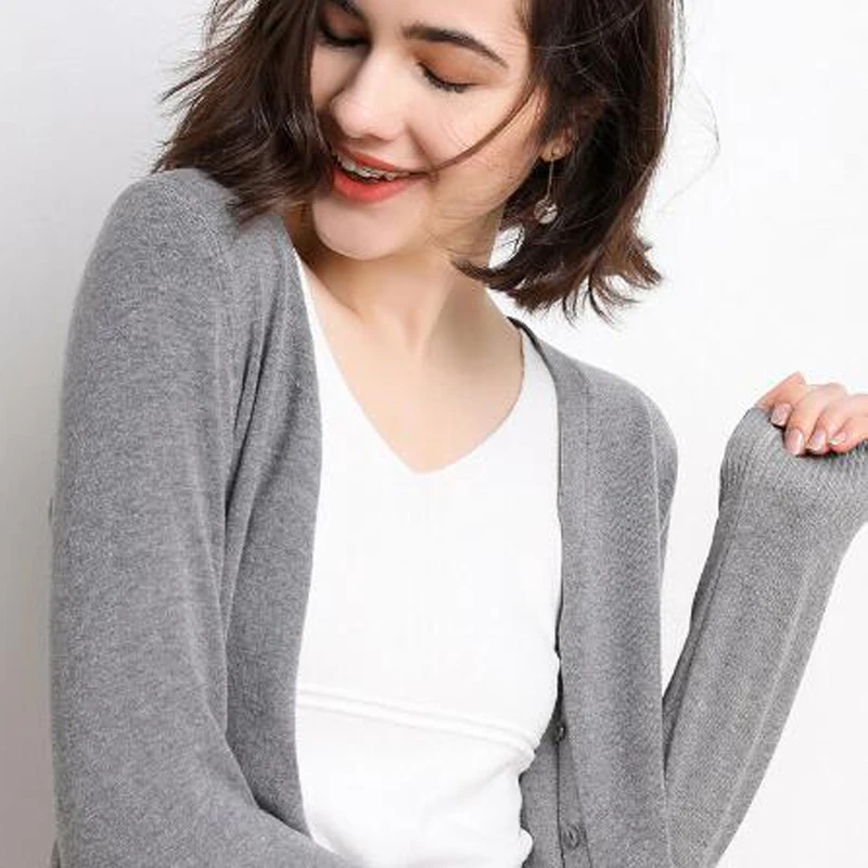 Women Sweater Button Basic Match Brand Tops 12 Colors New Spring Summer Cardigans sr518 |