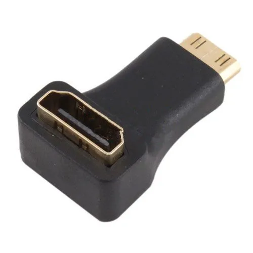 Переходник с разъема HDMI типа А на Mini C угловой разъем 90|female to female hdmi|type c femaletype hdmi |