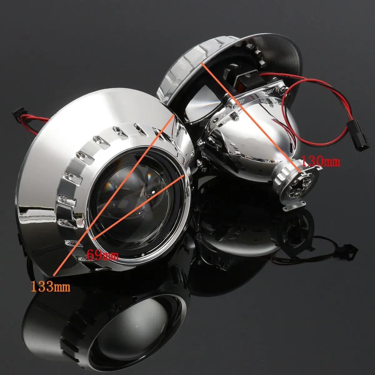 Биксеноновые линзы для проектора 2 шт. LHD RHD автомобильный Стайлинг 5 фары H1 BMW E46 M3