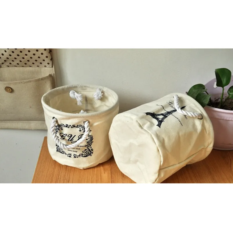 Горячая корзина для хранения хлопок и лен Бытовая ткань искусство Складной