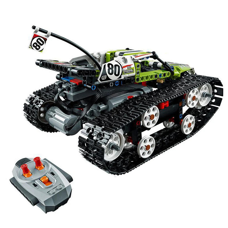 20033 Technic RC Гусеничный гонщик 452 шт. строительные блоки с электрическим двигателем
