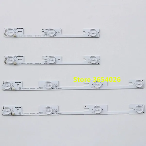 

4PCS/ original for Konka KDL32MT626U 2PCS 4LED&2PCS 3LED 35019055 35019056 light bar 32 inch backlight lamp LED strip 6v