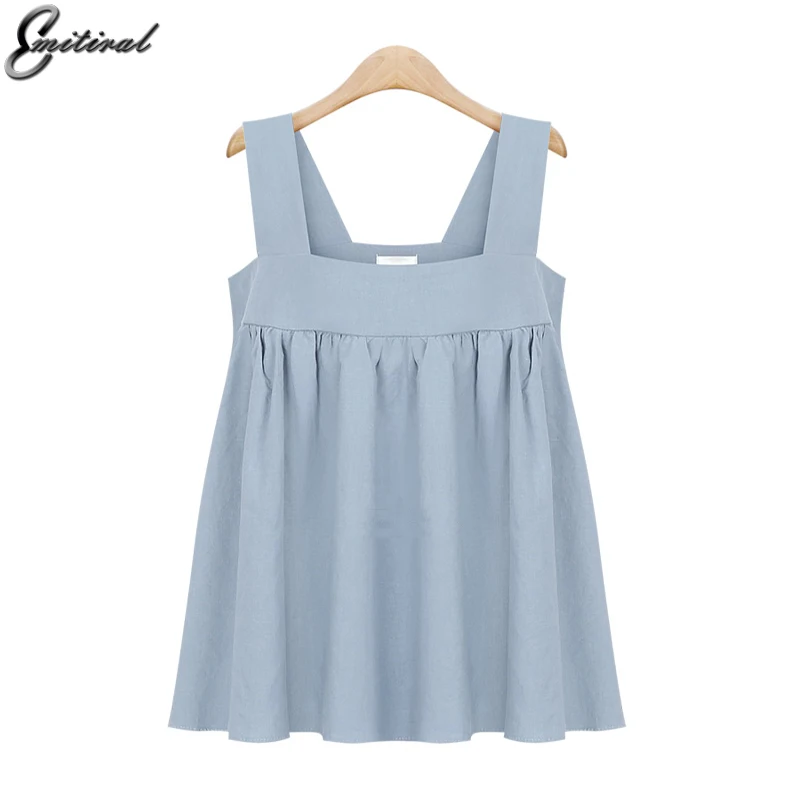 2017 Summer Plus Size Women Tank Tops Bustier Backless Halter Sleeveless Top Female Sexy Casual 5XL Blue Pink Large | Женская одежда