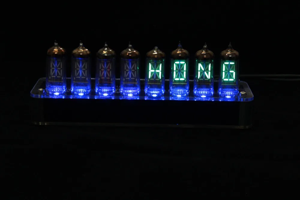 8 бит IV17 светодиодные светящиеся цифровые часы Nixie Tube набор сделай сам