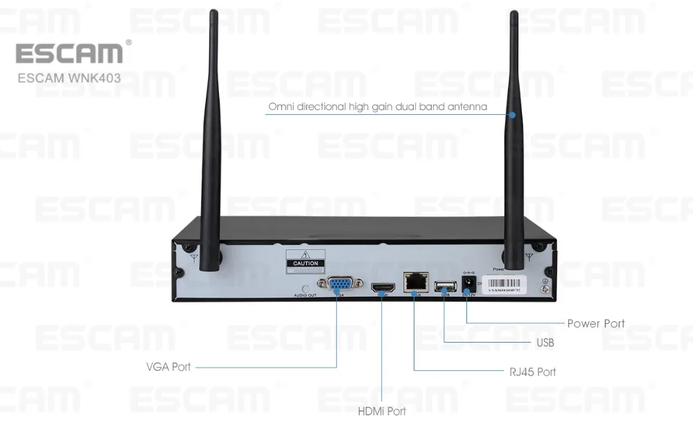 Камера видеонаблюдения ESCAM WNK403 беспроводная инфракрасная камера безопасности с