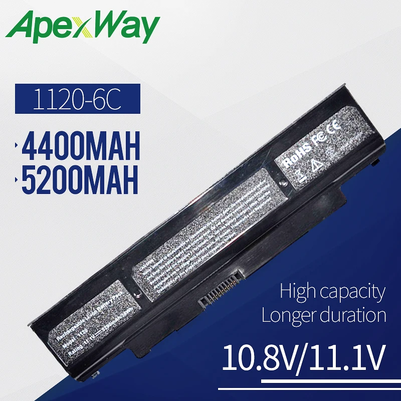 Apexway ноутбук Батарея для Dell Inspiron 1120 1121 M101 M101C M102z M101Z 02XRG7 2XRG7 79N07 P07T 079N07 D75H4 P07T001 312-0251
