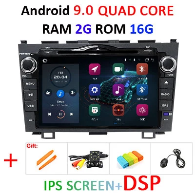 9.0 2G 16G IPS DSP 4G Android 9,0 DSP ips экран HD AV выход автомобиля gps для CRV DVD плеер навигация Радио мультимедийный плеер стерео - Цвет: 9.0 2G 16G IPS DSP