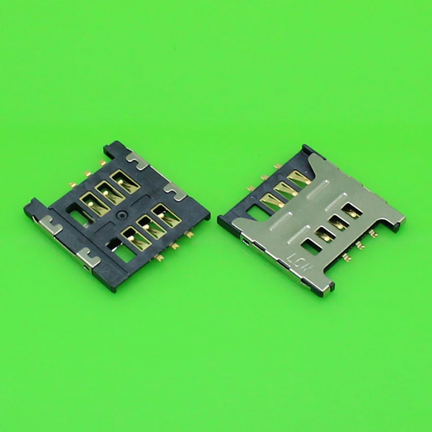 ChengHaoRan 1 Piece SIM card socket slot holder connector for Samsung GT E1200M E1200 I519 I939D I939i. size:17.5*16 KA-186 | Мобильные
