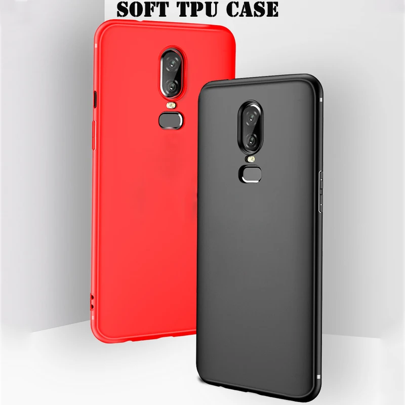 For OnePlus 6T 6 Shockproof Matte Soft Silicone TPU Protective Back Cover for Oneplus 1+6 1+6T One Plus Oneplus6 Case |