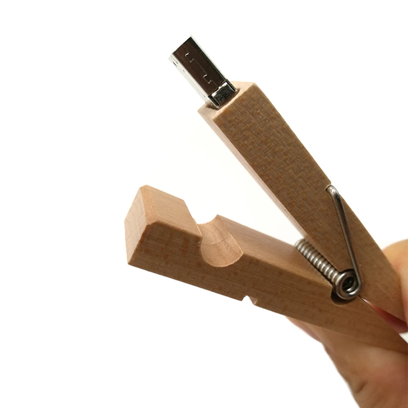 USB флеш накопитель деревянный зажим ручка 4 ГБ 8 16 32 64 реальная емкость карта