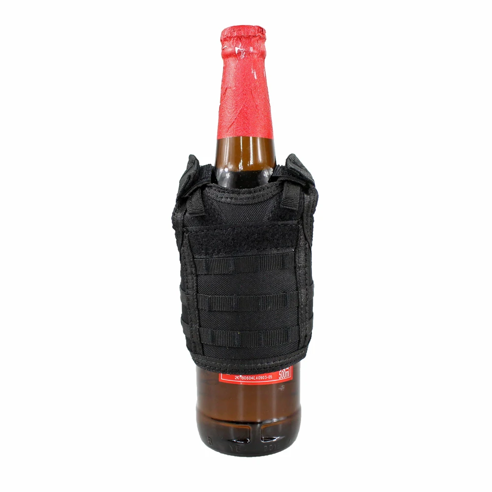 Тактический пивной жилет военный Molle жилет мини-бутылка для вина крышка жилет охладитель напитков регулируемый плечевой ремень