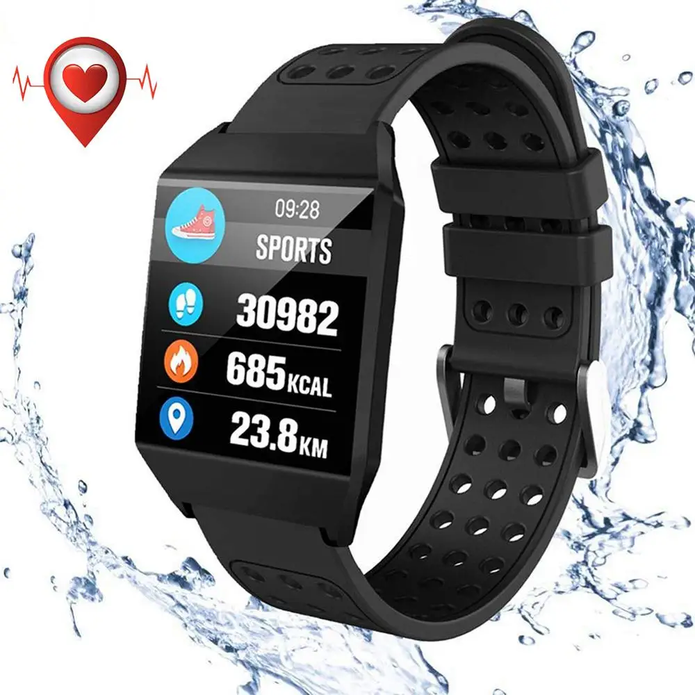 Спортивные водонепроницаемые IP67 Смарт часы W1S 1 3 &quotцветной экран Браслет Шагомер