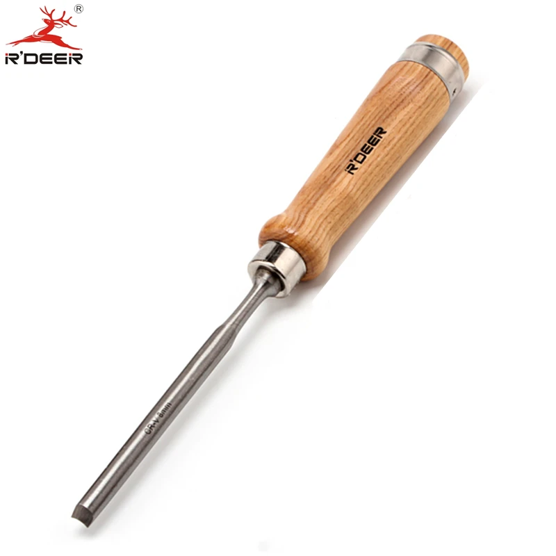 Резьбовое долото 8 мм резьба по дереву резец с прямой ручкой хромованадиевый